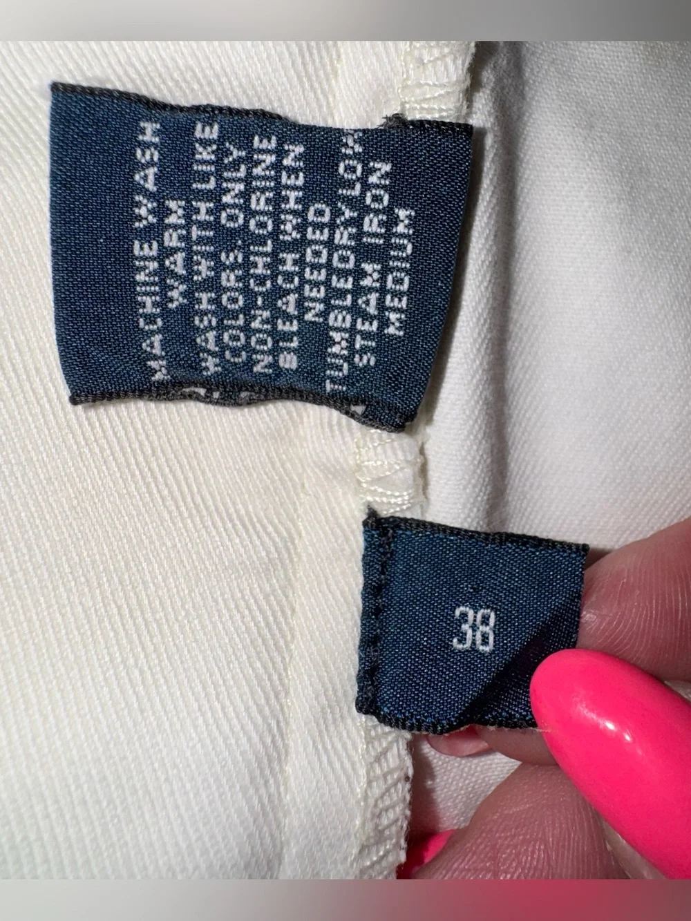 Polo Ralph Lauren Pleated Front Chino Shorts Cream 38 (actual 36) 8.5” Inseam